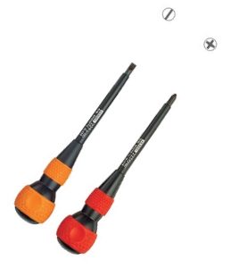 Destornillador de mango redondo con punta cubierta No.225