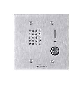 Sub-estacion con microfono y boton de llamado antivandalico NI-JA